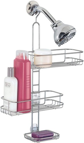 InterDesign Linea Adjustable Shower Caddy - Bathroom Storage Shelves for - Picture 3 of 6