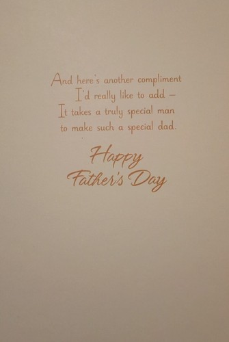 Heartfelt Father's Day Card For a Wonderful Dad - F1 - Picture 3 of 3