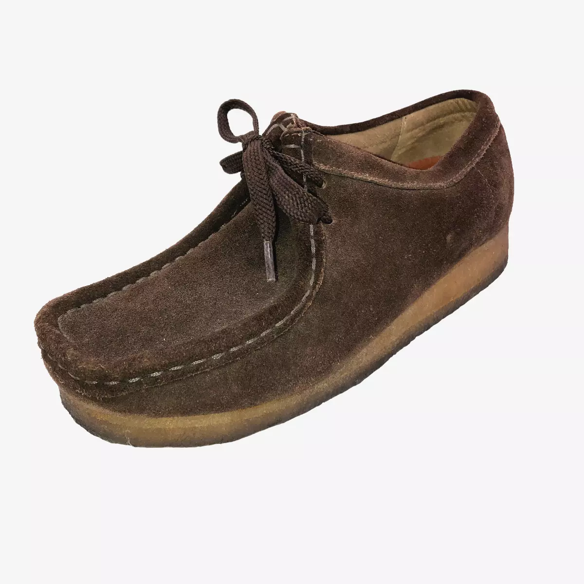 snesevis foretage smid væk Clarks Originals Wallabee Womens 7.5 Brown Suede Leather Lace Up Moc Toe  Shoes | eBay