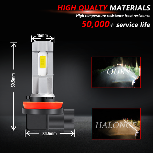 For Nissan Note 2014-2018 LED Headlights Combo 9007 Hi/Low Beam+H11 Fog Light 2x - Picture 10 of 16