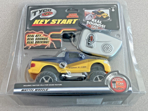 2000 Tyco R/C Ford F-150 Key Start 27MHz Yellow Black w/ Real Sounds New in Box - Picture 2 of 14