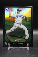 Javy Guerra, Los Angeles Dodgers, 2011 Bowman Chrome, Refractor, Rookie, #80