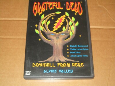 GRATEFUL DEAD DOWNHILL FROM HERE ALPINE VALLEY DVD USED