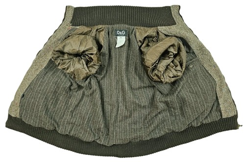 *HOT VINTAGE ITALY UNISEX DOLCE & GABBANA @ BOMBER BROWN WOOL Jacket XL (*Fit M) - Picture 12 of 16