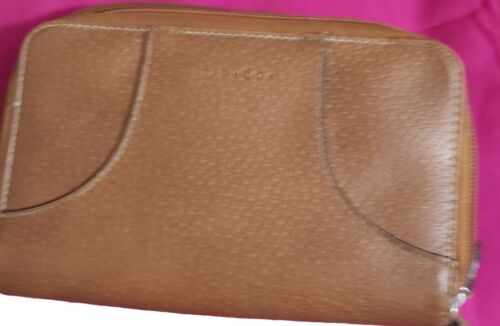 Womens Brown Wallet Minicci Zip Around 7 Inches Length Double Zipper - Picture 7 of 7