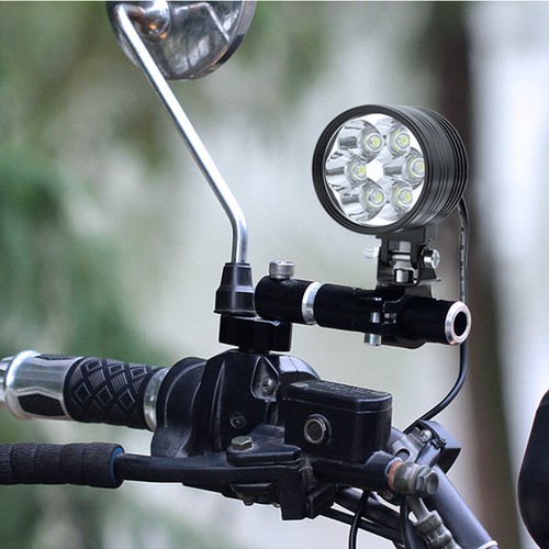 2X Motorcycle LED Headlight White Spot Light Fog Lamp Driving Hi/Lo Beam ATV UTV - Imagen 8 de 8