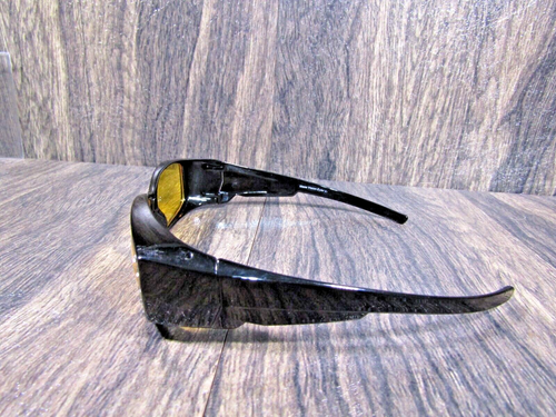 Women Fashion Sunglasses Black Frame Amber Lens Square Round Eye Style Retro - Picture 7 of 11