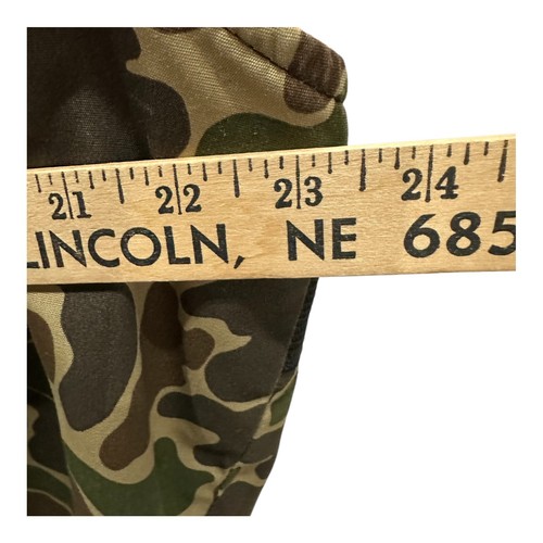 Vintage Hunting Vest Mens Large Reversible Camo Safety Orange Full Zip Tactical - Picture 5 of 8