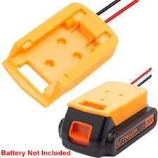 Fits Black&Decker 20V Battery Adapter Holder dock mount w/Wires for Power Wheels