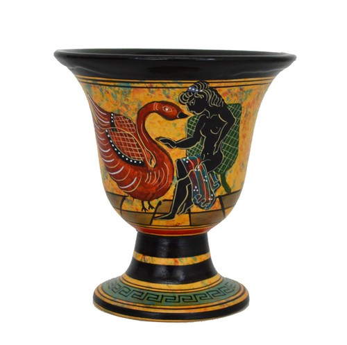 Pythagoras Fair Cup - Goddess Aphrodite Venus Handpainted - Tantalus Pythagorean - Picture 1 of 4