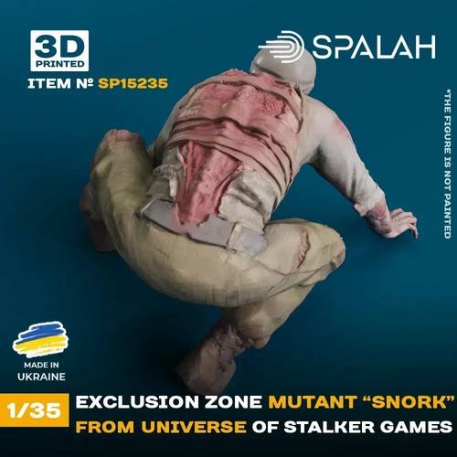 Stalker Spiel Monster Figur 1:35 Mutant SNORK 3d Monster Pripyat Tschernobyl Modell - Bild 4 von 5