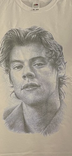 Harry styles Portrait Drawing T.Shirt Love on Tour fine Line Harrys House Xs-Xl - Picture 3 of 3