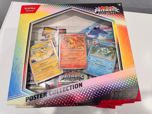 (LOT OF 10) Pokemon Scarlet Violet Prismatic Evolutions Poster Collection Box