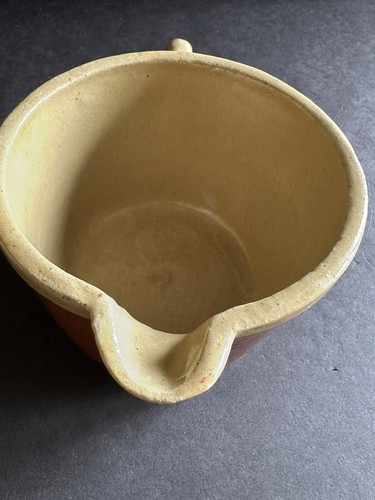 Vtg Primitive Creamer Pitcher Kla Ham'rd Ovenware 1 Pint Gravy Boat Watt - Picture 2 of 21