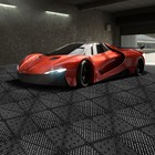 15.75x15.75 inch Interlocking Garage Floor Tiles 25/50Pcs Vented Water Drainage