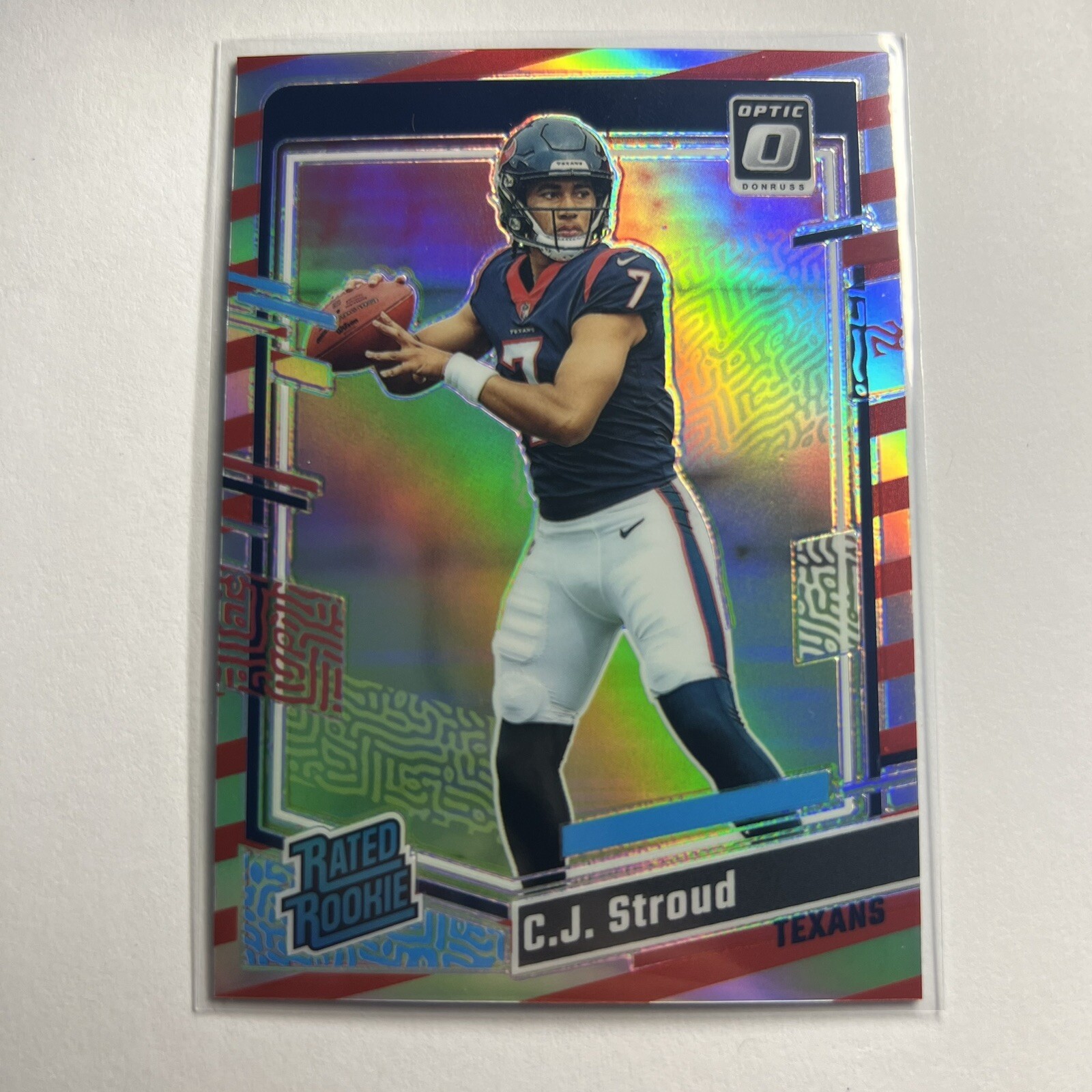 2023 Donruss Optic CJ Stroud #244 SSP RC Freedom Holo RARE - Rookie