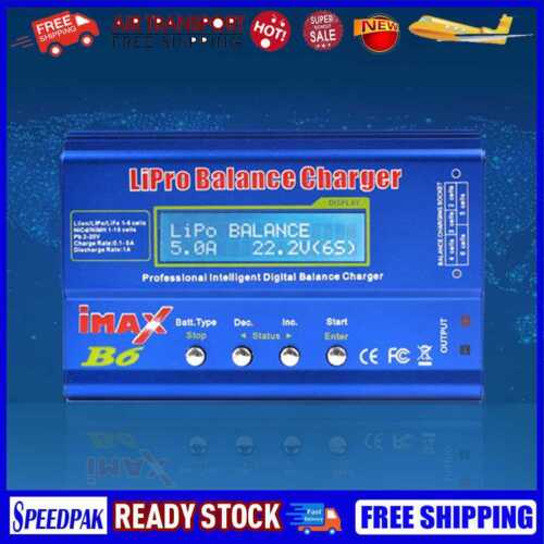 80W Battery Charger AC/DC Balance Discharger for LiPo NiMH NiCd LiFe Pb Battery - Afbeelding 1 van 12