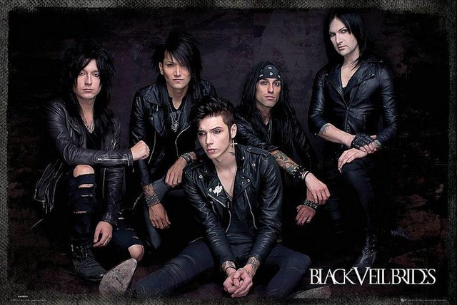 Black Veil Brides Group Sit Maxi Poster 91 5cm X 61cm New And