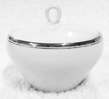 Fukagawa Arita 900P, White DINNERWARE with Silver Trim, PER PIECE - Your Choice!