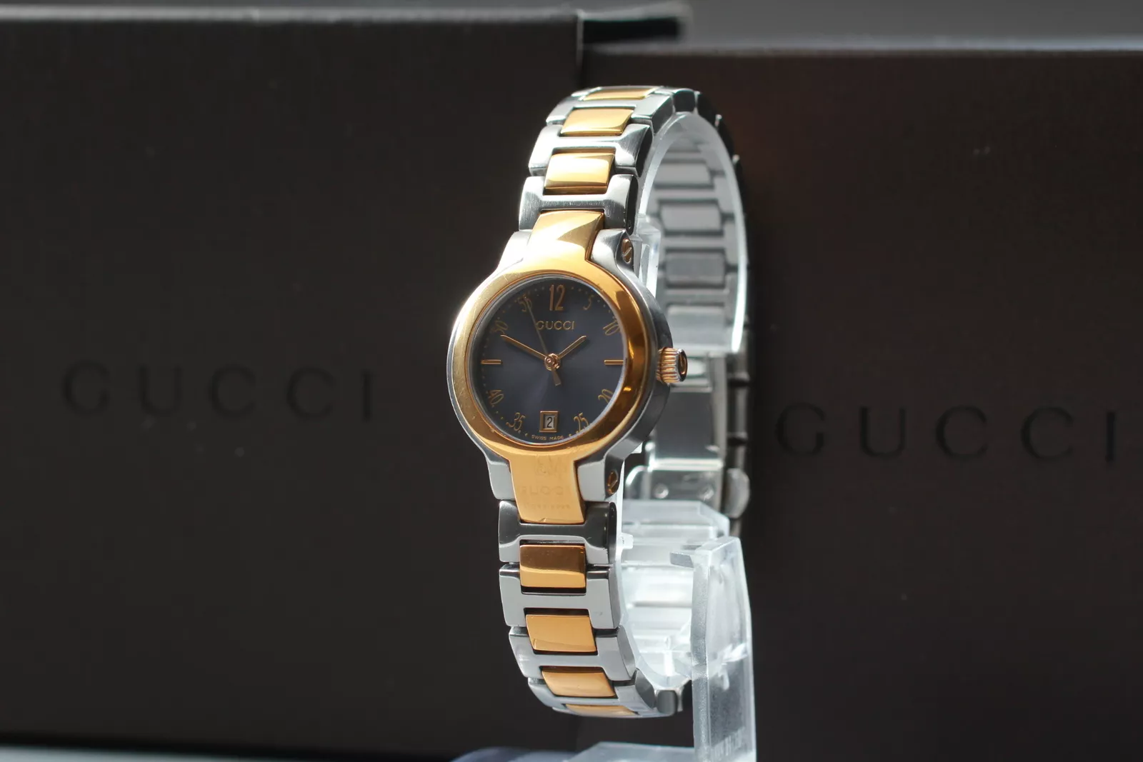 Vintage [Presque comme neuf] GUCCI 8900L cadran noir quartz femme du JAPON