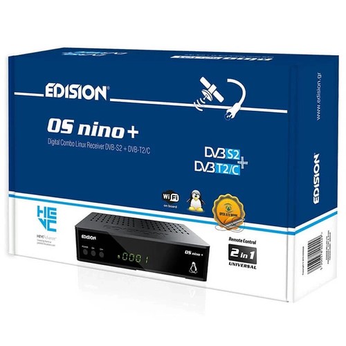 Edision OS Nino+ DVB-S2 + DVB-T2/C Linux Enigma2 Combo Satellite Cable Receiver - Bild 9 von 9