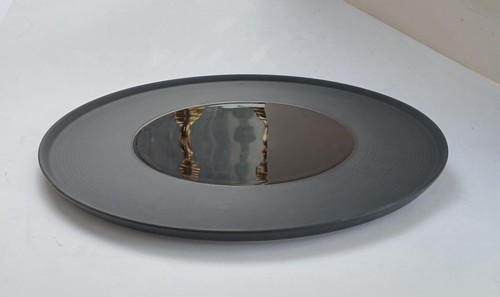 NARUMI BONE CHINA 4 DINNER PLATES Black Matte & Shiny Fine Dining Made in Japan - Picture 7 of 15