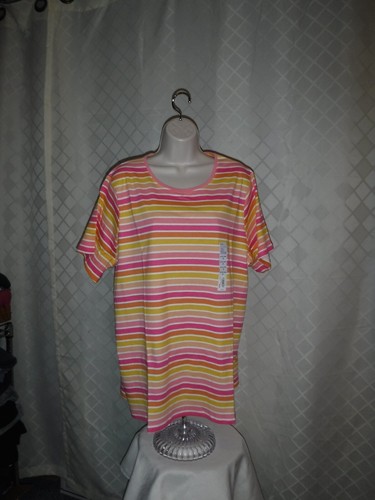 Size Plus Short Sleeve Women's T-Shirts ,3X,2X,1X,0X,Croft & Barrow Multi Color - Picture 373 of 679