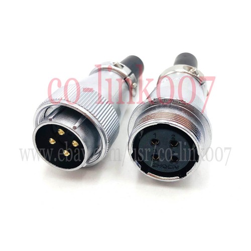 WS24 2 3 4 9 10 12 19 pin connettore aviazione industriale presa spina in linea - Foto 4 di 9