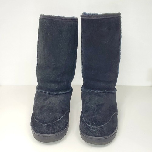 Brumby Damen-Winterstiefel schwarz Wildleder groß Lammfell gefüttert Größe 9 - Bild 3 von 10