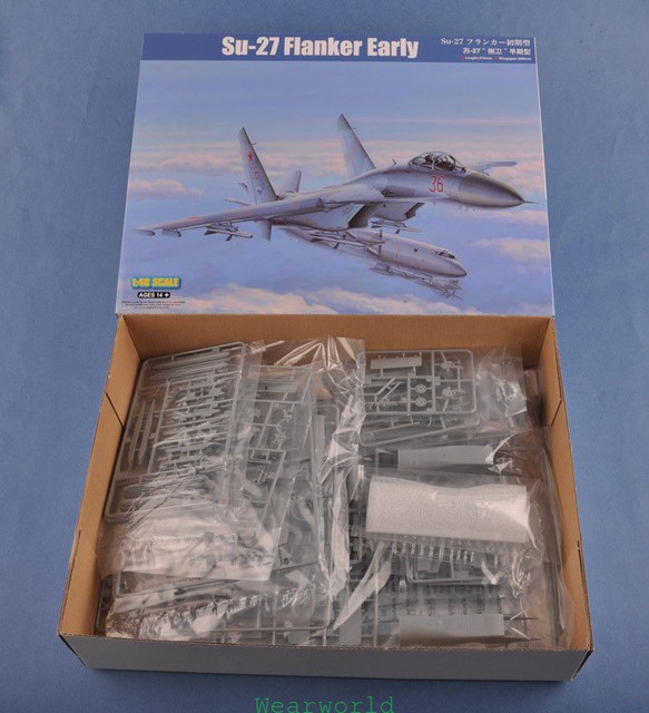 2019 HobbyBoss 81712 1//48 Russian Su-27 Flanker Early for sale online