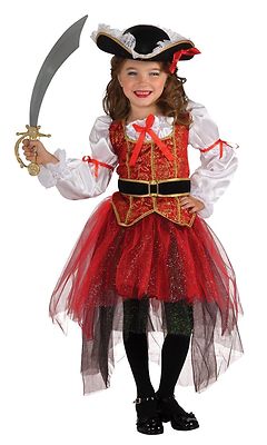 PRINCESS OF THE SEAS PIRATE CHILD HALLOWEEN COSTUME GIRLS SIZE