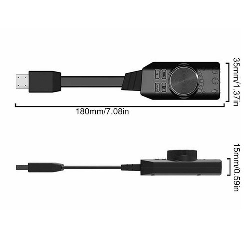 USB External Audio Live Microphone Sound Card for Computer - Picture 2 of 6