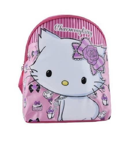 Hello Kitty 'Charmmykitty' Mini Backpack with Raised Charmmy Image - Afbeelding 1 van 1