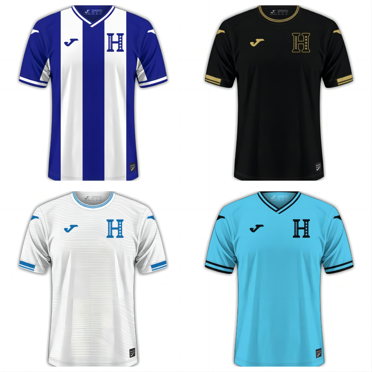 Honduras 2024/2025 Shirt Home and Away 3rd Special Black Jersey
