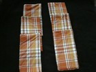 House and Garden Cloth Fall Plaid Napkins Set of Six 18" x 18" NEW
