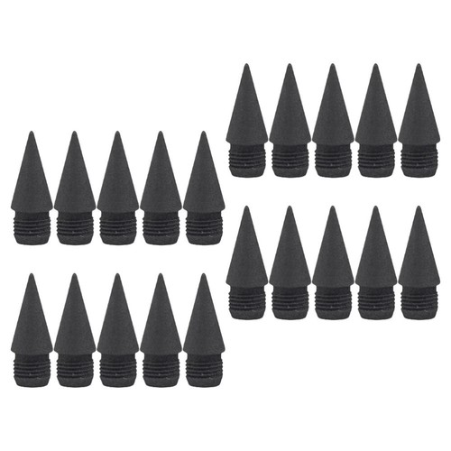 20 Pcs Replacement Child Inkless Pencil Nibs Everlasting Tips Black - Afbeelding 12 van 12