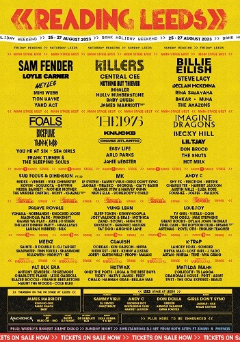 READING AND LEEDS FESTIVAL Print Event Poster Promo Bands Acts Line Up & - Picture 9 of 22