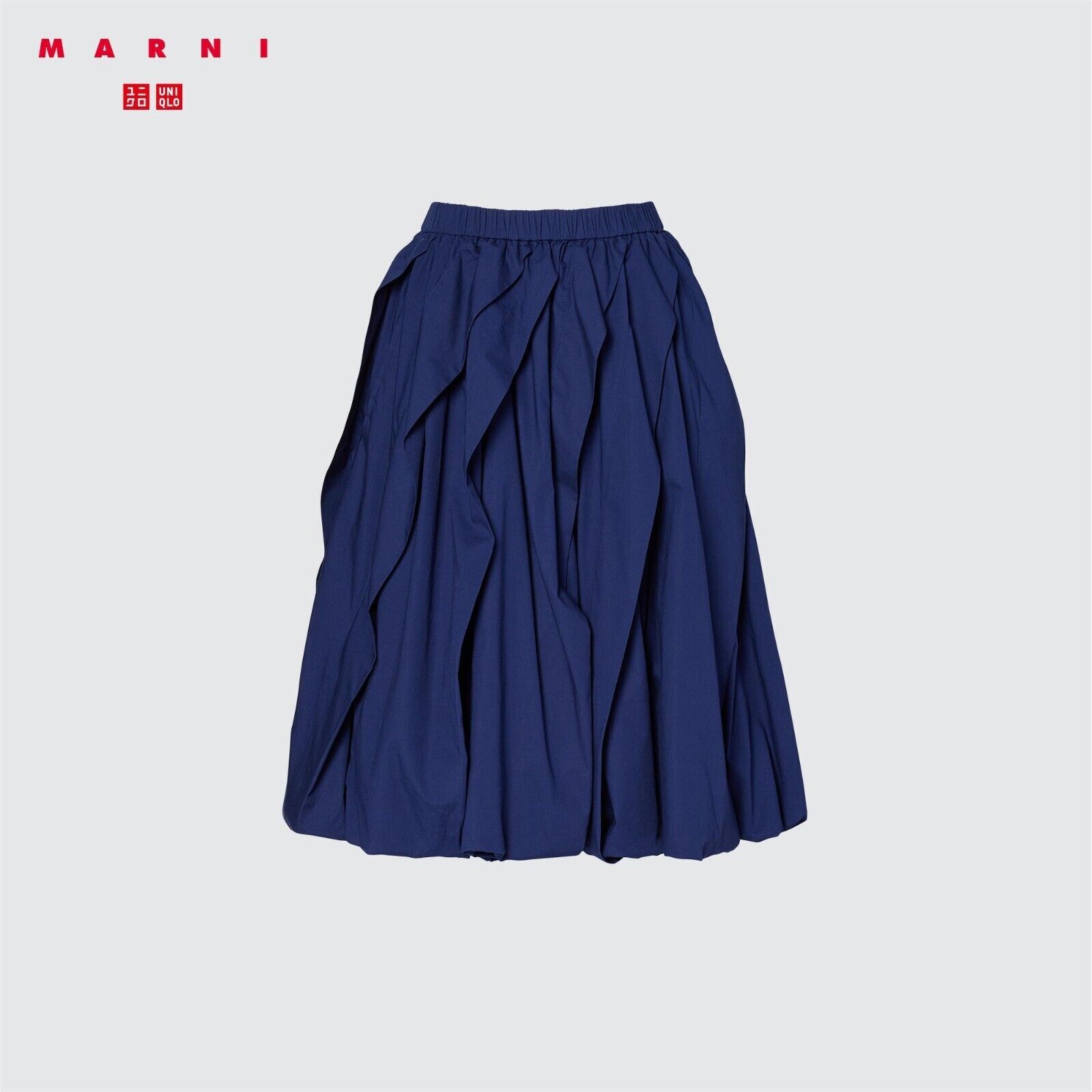 UNIQLO MARNI Balloon Shape Skirt NAVY 2022 Size S - L Japanese
