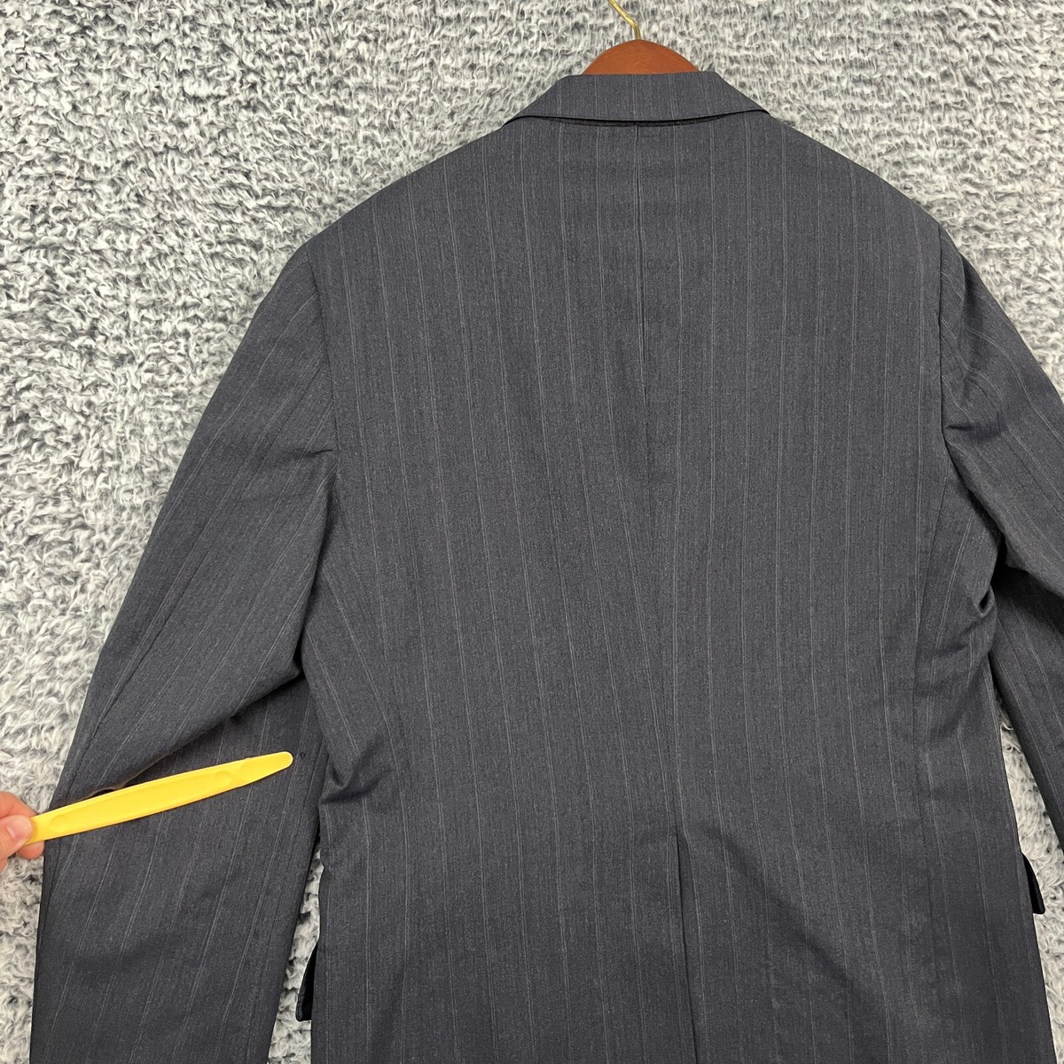 ジャケット・アウター 90's RALPH LAUREN Stripe tailored jacket RALPH LAUREN COLLECTION Aaiden striped linen and cotton