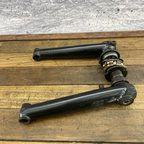 Haro BMX Crank Set Old Mid School BMX 3PC 3 Piece 175 mm 90s 00s Shield Bottom - Picture 3 of 9