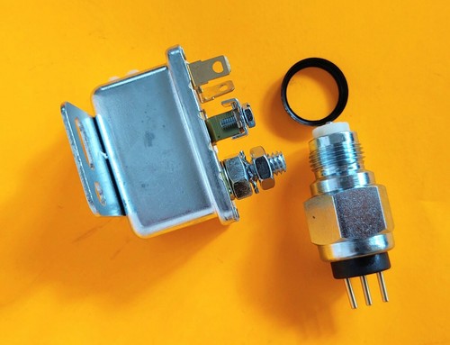 Relé de arranque e interruptor de seguridad neutro Mopar A, B, carrocería E 1969-74 Plymouth Dodge - Imagen 2 de 3