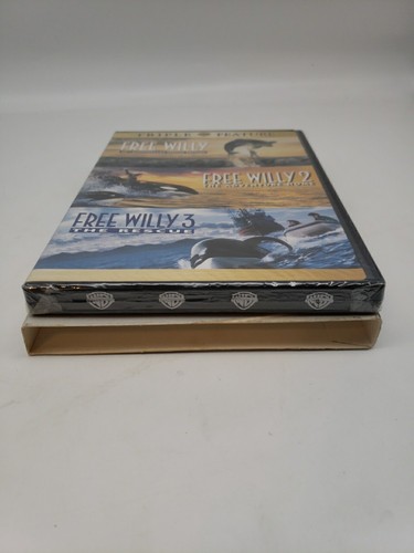 [SEALED] Free Willy/Free Willy 2/Free Willy 3 (DVD, 2006, 2-Disc Set, Slipcover) - Zdjęcie 7 z 8