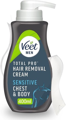 Veet Men Hair Removal Cream, 400ml, Sensitive Skin, Hair Removal Cream For Men - Picture 2 of 8