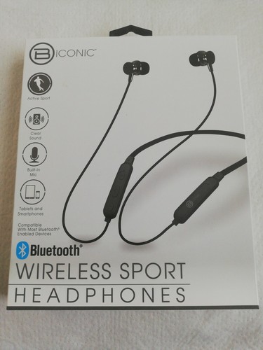 Biconic Bluetooth Wireless Sport Headphones Active Sport Built in Mic - Picture 1 of 7
