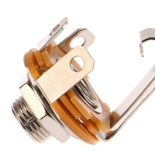 5PCS 1/4" Female Panel Mount Power Socket Connector Mono Audio Cable Jack Plug - Photo 8/9