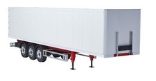 CARSON Truck Anhänger 3 Achs Kofferauflieger Ver. 3 weiß 1:14