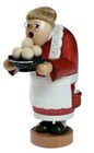 German Incense Smoker KWO Grandmother with Dumplings Handmade Wood