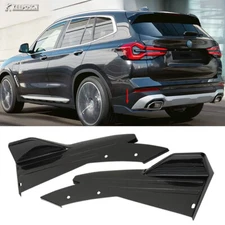 For X1 X3 X3m X5 Racing 2x Rear Bumper Side Skirt Spoiler Splitter Lips Gloss