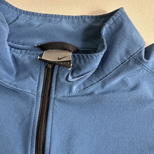 Nike Mens Dri-fit Running 1/2-Zip Running Top Long Sleeve Stretch Sz Large Blue - Picture 9 of 9