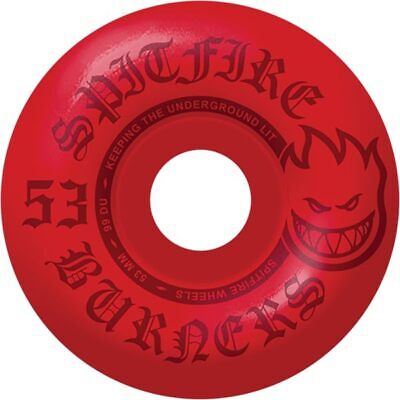 Spitfire Burners 53MM 99A RED Wheels Set | eBay Spitfire Burners 53MM 99A RED Wheels Set | eBay